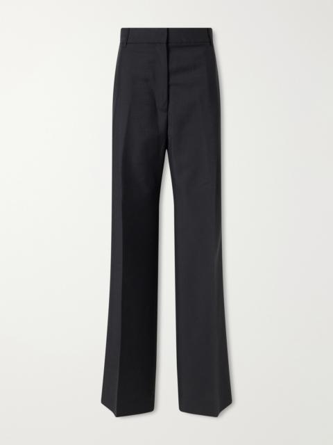 RÓHE Wool And Mohair-blend Wide-leg Pants