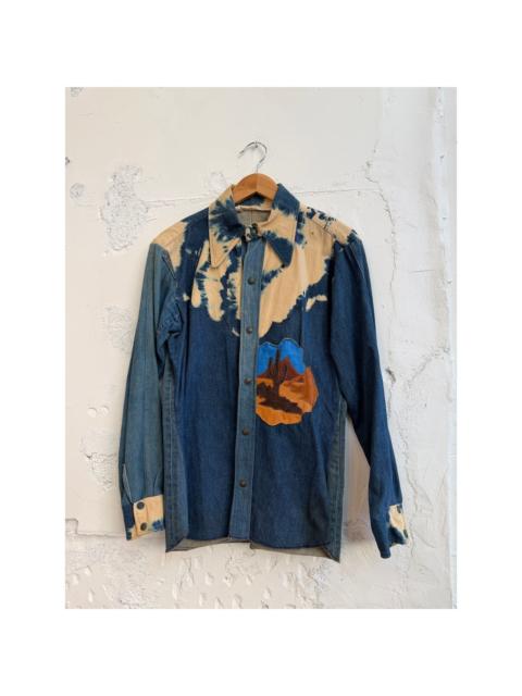 Other brands Antonio Guiseppe Vintage Southwestern Leather Patch Jacket