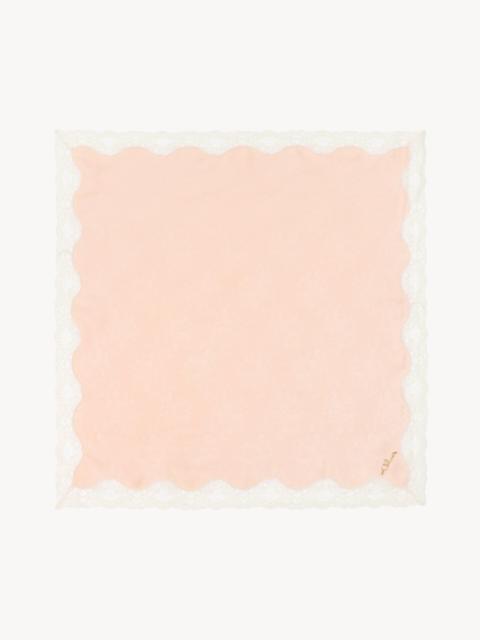 Chloé THE CHLOÉ POETIC SQUARE SCARF IN SILK & LACE