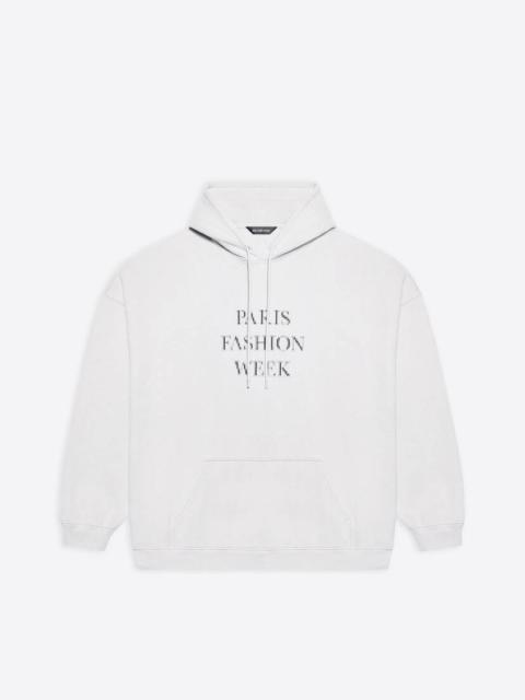 BALENCIAGA Fashion Week Flatground Hoodie in Cement Grey/black