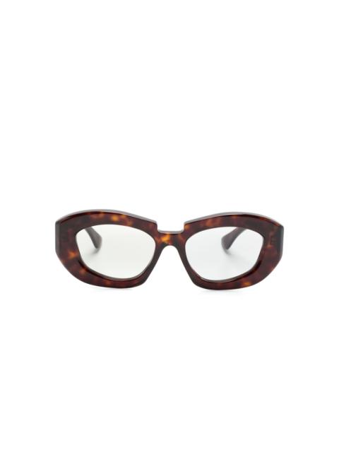 Kuboraum X23 geometric-frame sunglasses