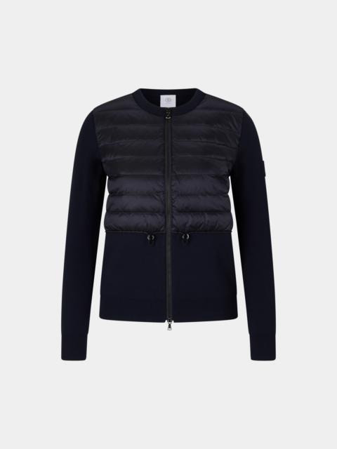 BOGNER Anja Hybrid knit jacket in Navy blue