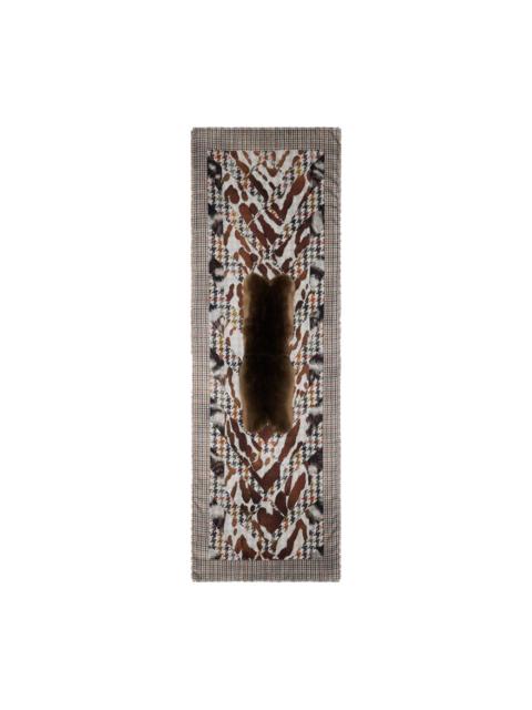 Pierre-Louis Mascia houndstooth-pattern scarf