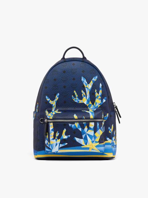 MCM Stark Backpack in Cubic Coral Visetos