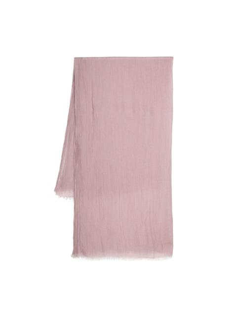 Rick Owens frayed cheesecloth scarf