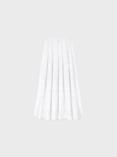 CELINE skirt IN broderie anglaise cotton