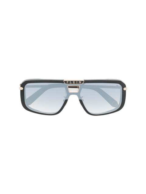 PHILIPP PLEIN logo-plaque sunglasses