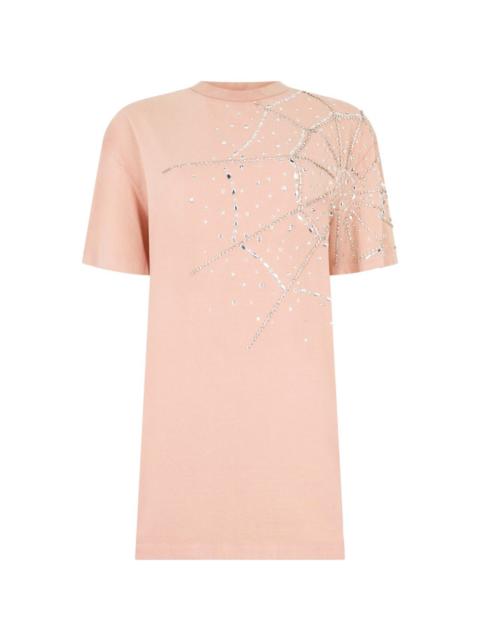 PHILIPP PLEIN spiderweb-strass mini dress