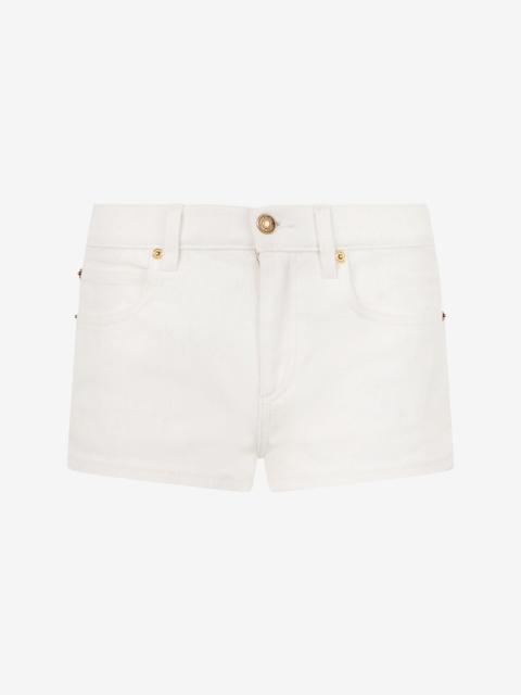 Roberto Cavalli Stretch Cotton Denim Shorts