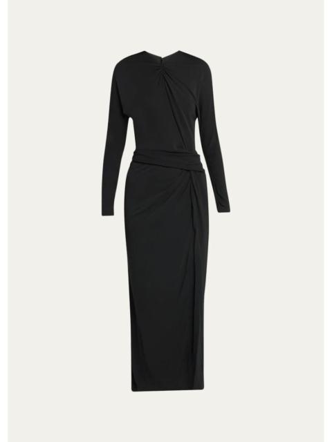 The Row Artia Draped Jersey Dress