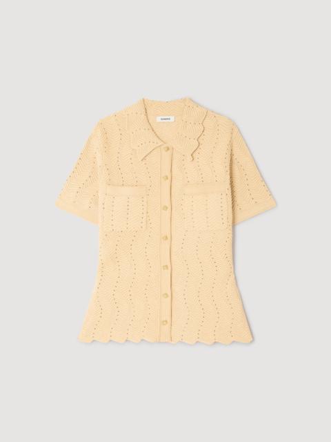 Sandro RHINESTONE CARDIGAN