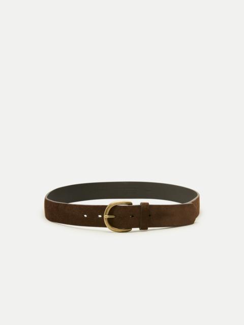 J.CREW Round-buckle jeans belt in leather