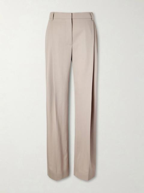 Stella McCartney Pleated Wool-twill Straight-leg Pants