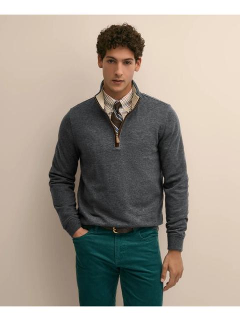 Brooks Brothers Cotton Blend Pique Quarter-Zip