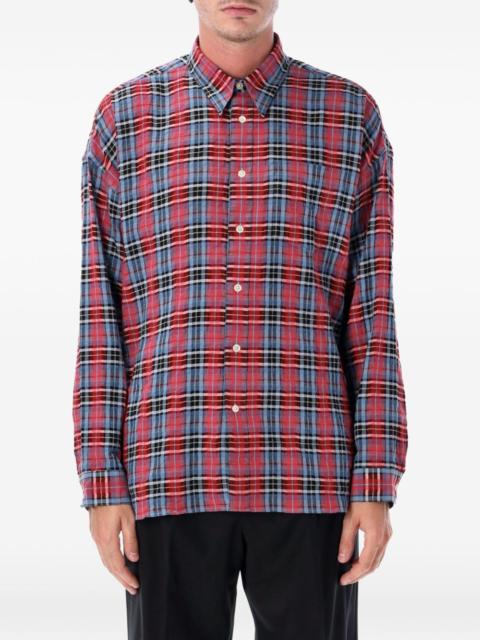 SUNFLOWER Stable check-pattern button-down shirt