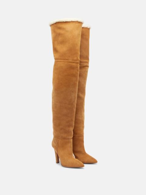 PARIS TEXAS Elsa 100 suede over-the-knee boots