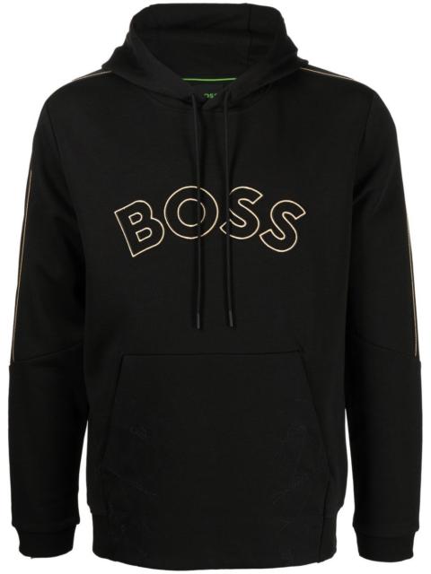 BOSS logo-print hoodie