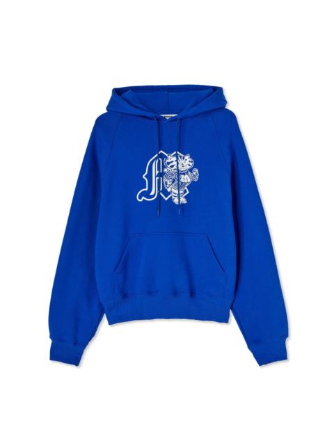 MSGM Cotton hooded sweatshirt with MSGM "M" mascot print