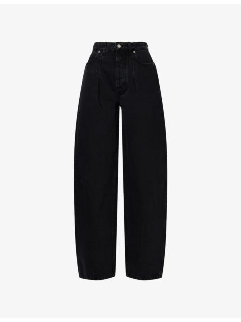 JACQUEMUS Le Denimes Ovalo Curved-Leg Denim Jeans