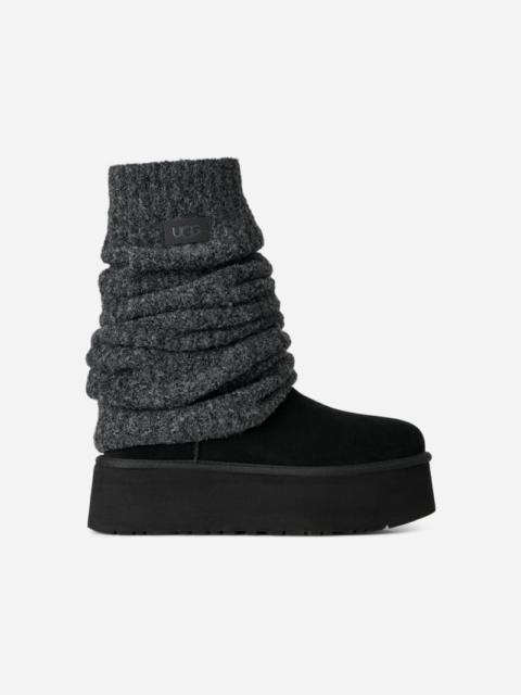 UGG ® Women's Classic Mini Dipper Legwarmer Knit Classic Boots in Black