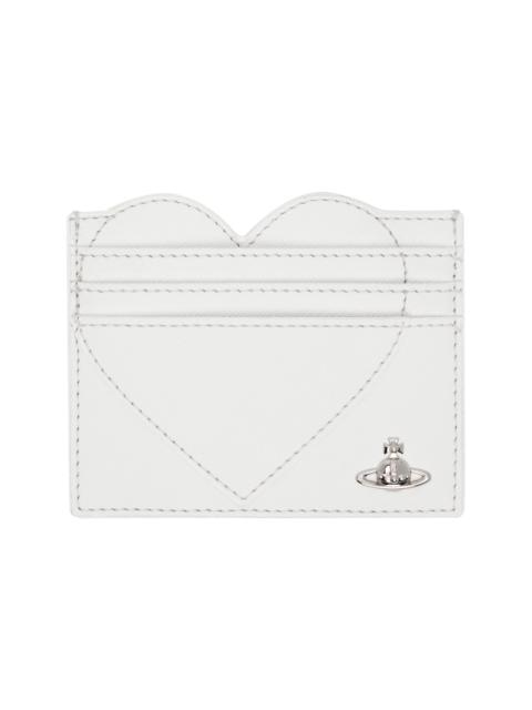 Vivienne Westwood Off-White Heart Card Holder