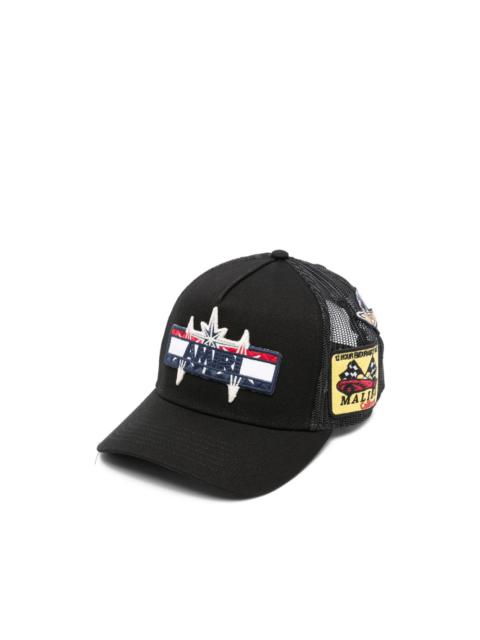 logo-patch mesh-back cap