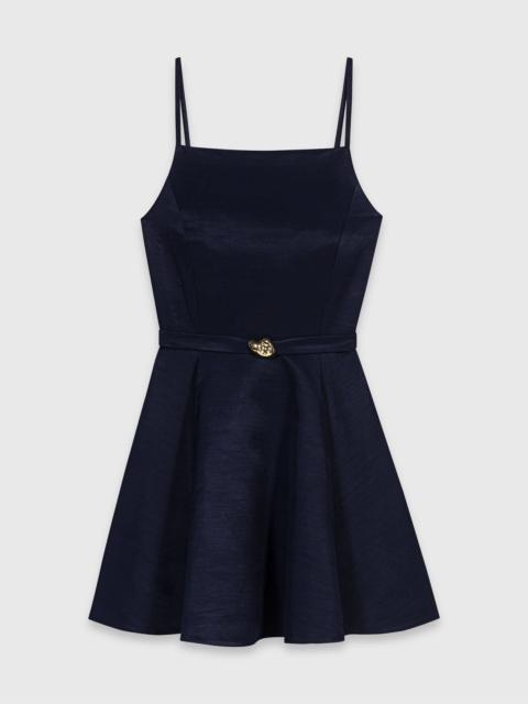 maje Flared dress with straps