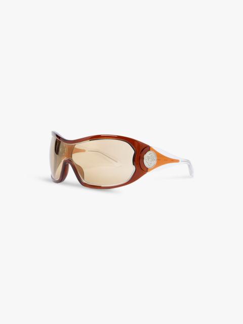 CASABLANCA Brown Outline Shield Sunglasses