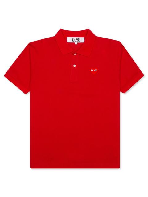 Comme des Garçons PLAY Heart-patch piqué 폴로 셔츠