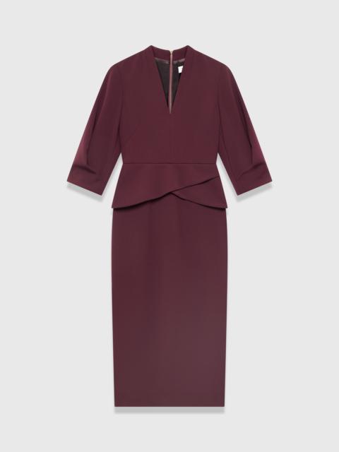 THE FOLD Roseta Sculpt Stretch Crepe Dress
