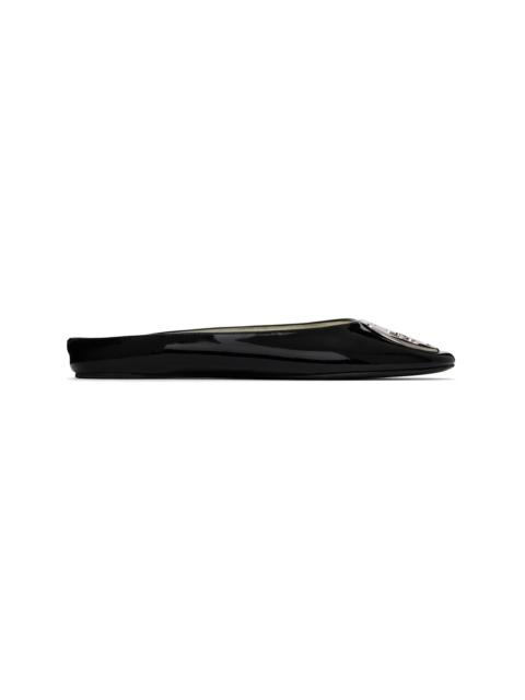 TORY BURCH SSENSE Exclusive Black Reva Backless Ballerina Flats