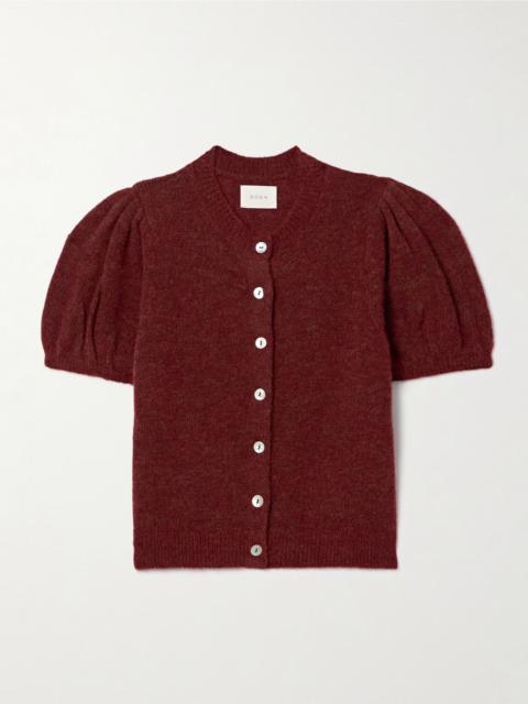 DÔEN Anisa knitted cardigan Burgundy
