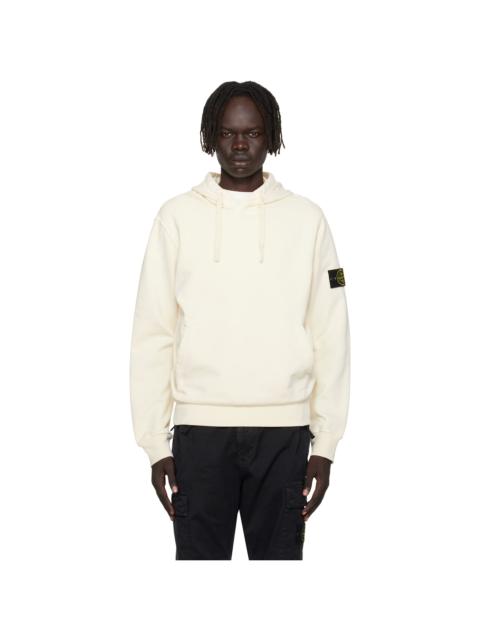 Stone Island Off-White 6100062 Organic Cotton Fleece Hoodie