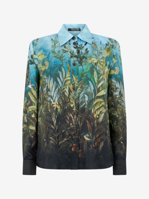 Roberto Cavalli Eden Print Silk Shirt