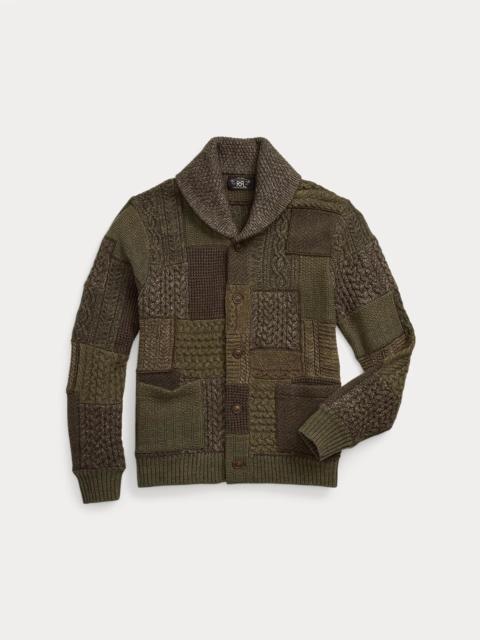 RRL by Ralph Lauren Patchwork Wool-Blend Shawl Cardigan