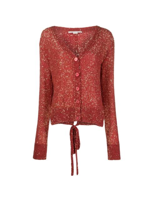 sequin-embellished cardigan