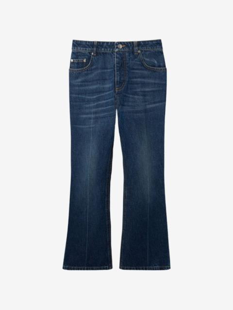 Stella McCartney whiskered flared jeans
