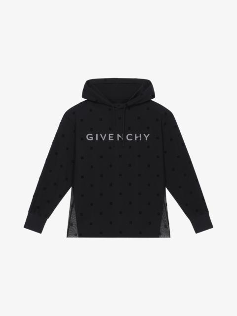 Givenchy GIVENCHY DOUBLE LAYERED HOODIE IN 4G TULLE