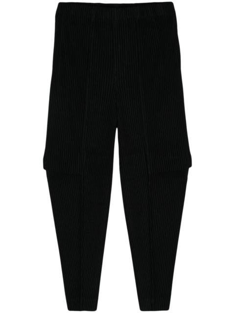 ISSEY MIYAKE Cargo plissé tapered trousers