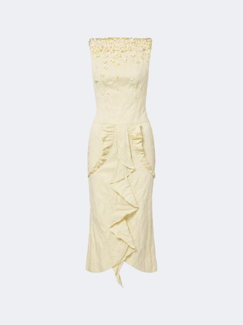 SHUSHU/TONG Embellished cotton-blend cocktail dress