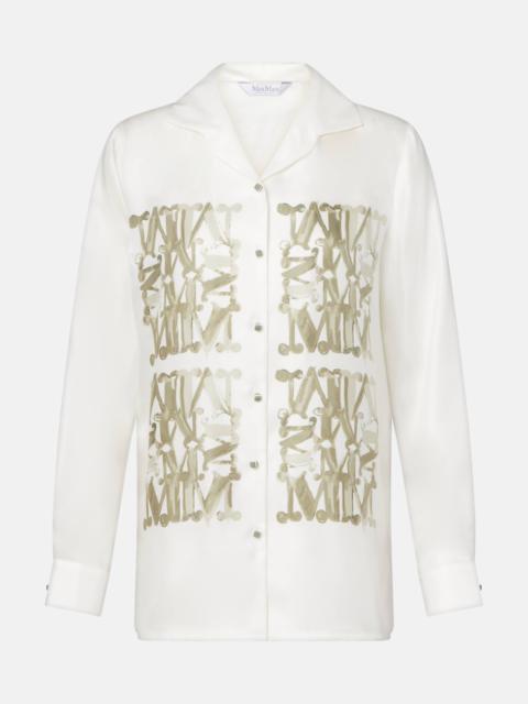 Max Mara Printed silk shirt