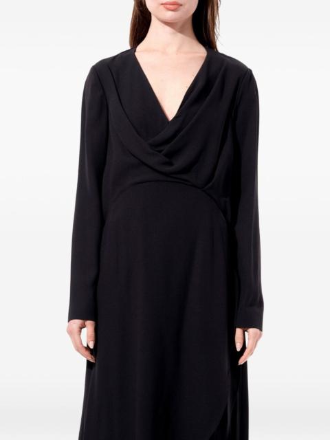 BALENCIAGA draped long-sleeve gown