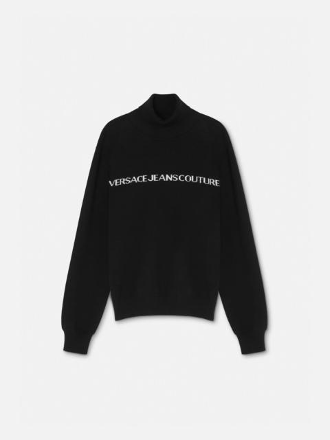 VERSACE JEANS COUTURE Logo Turtleneck Sweater