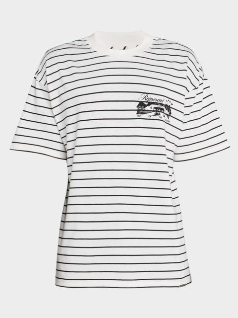 REPRESENT Men's Raceway Stripe Graphic T-Shirt