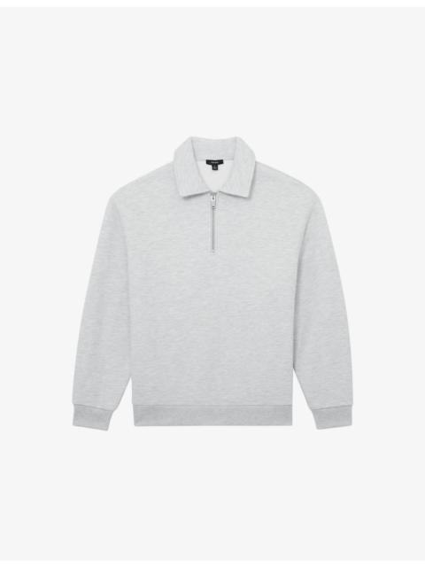 REISS Kurwin Half-Zip Cotton-Blend Sweatshirt