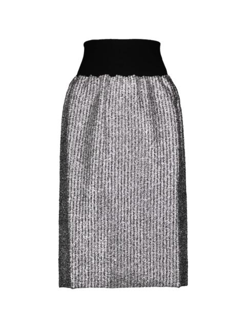 2 Moncler 1952 Lurex® wool-blend midi skirt