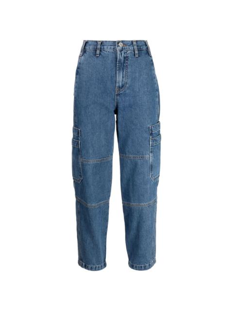 Utility Barrel high-rise straight jeans