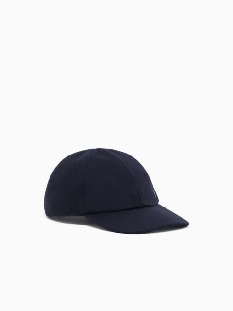 GIORGIO ARMANI VIRGIN WOOL AND CASHMERE BASEBALL CAP