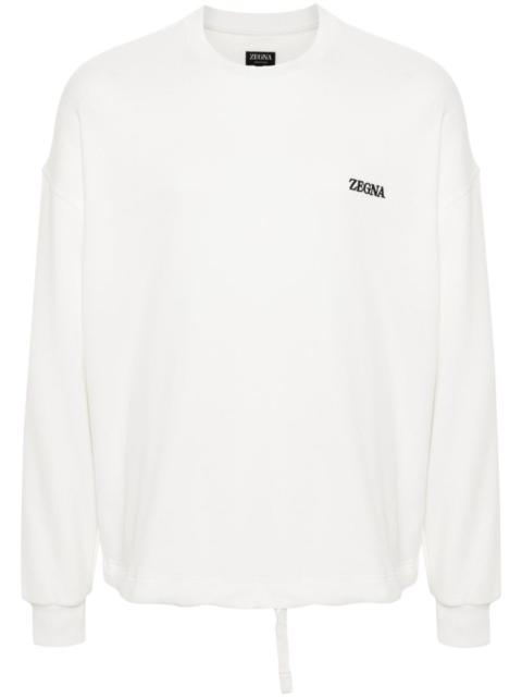 ZEGNA logo-embroidered sweatshirt