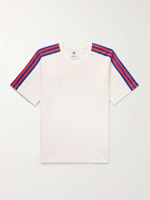 adidas Originals + Wales Bonner Webbing-Trimmed Embroidered Organic Cotton-Jersey T-Shirt